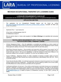 occupational therapy license lookup.